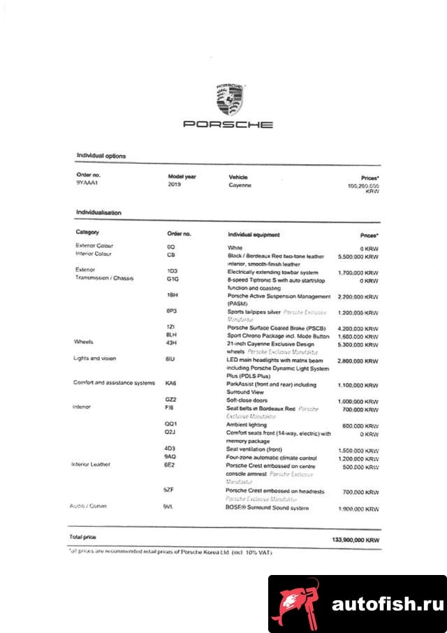 Porsche Cayenne Cayenne (PO536) 2019 года - вид 5
