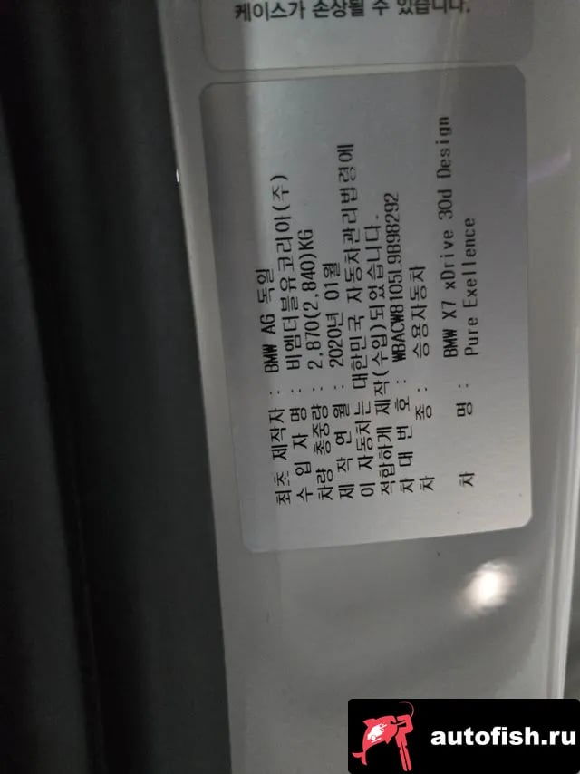 BMW X7 X7 (G07) 2020 года - вид 5